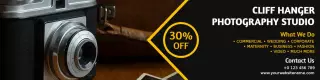 Vintage Camera and Professional Services Photography Banner Template