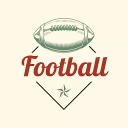 Vintage Football Design Featuring Bold Text for Badges Logo Template