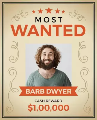 Vintage Most Wanted Cash Reward Announcement Flyer Template