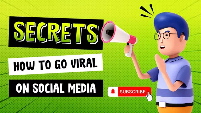 Viral Secrets Social Media Growth Tutorial YouTube Thumbnail Template