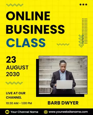 Virtual Business Training Session Flyer Template