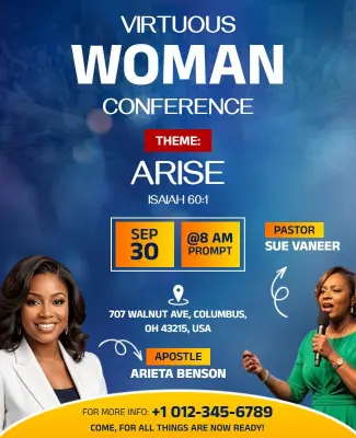 Virtuous Women Empowerment Conference Flyer Template