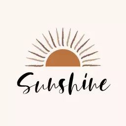 Warm Brown and Cream Graphic Emphasizing Sunshine Logo Template