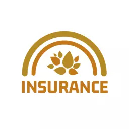 Warm Earthy Tones and Nature Symbols in Insurance Logo Template