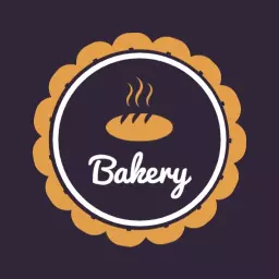 Warm Golden Bread Design Perfect for Bakery Circle Logo Template
