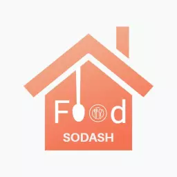 Warm Orange Home Symbolizing Delicious Food Services Logo Template