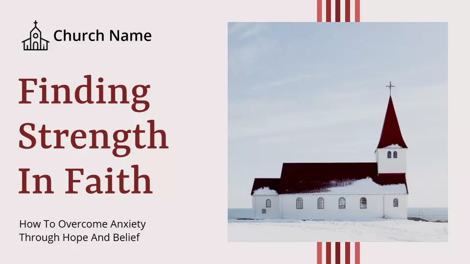 Warm Red Community Support Guidance Church Presentation Template