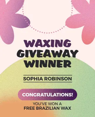 Waxing Giveaway Winner Announcement Flyer Template