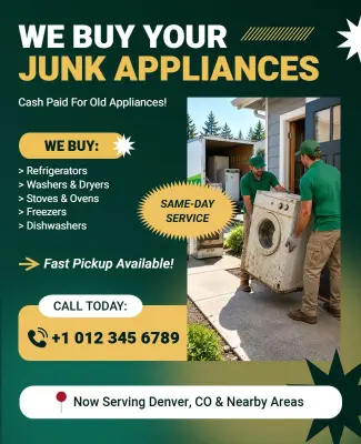 We Buy Your Junk Appliance Flyer Template