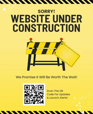 Website Under Construction Alert Flyer Template