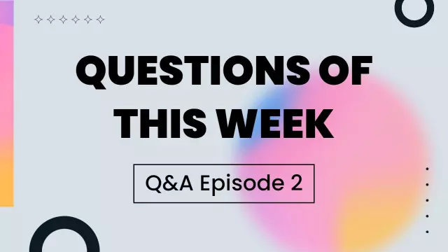 Weekly Questions Answered Interactive Q&A YouTube Thumbnail Template