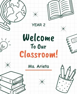 Welcome to Our School Poster Template