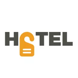 Welcoming Hotel Design Featuring Open Door Lock Logo Template