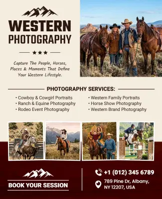 Western Lifestyle Photography Services Flyer Template