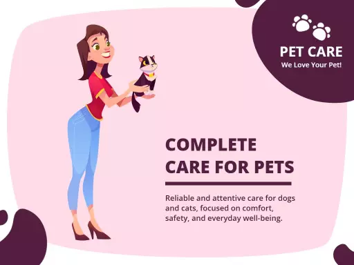 Whimsical Pet Care Service Offering Presentation Template