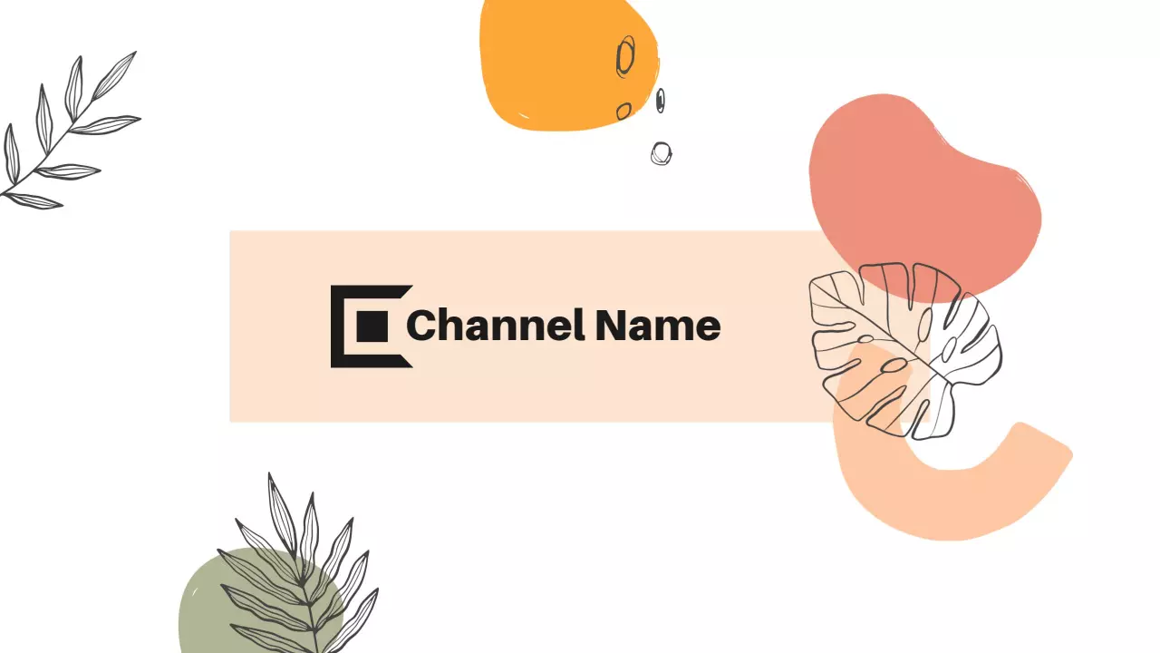 Whimsical Shapes and Soft Pastels for Your YouTube Banner Template