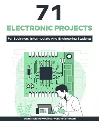 White and Rolling Stone Handyman Electrician Flyer Template