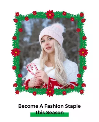 White Christmas Flyers Template