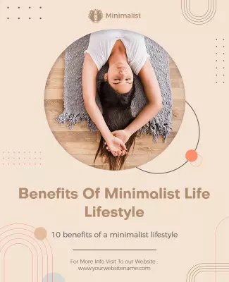 White Rock Benefits Of Minimalist Lifestyle Flyer Template
