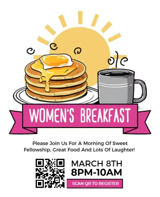 Women's Breakfast Event Flyer Template
