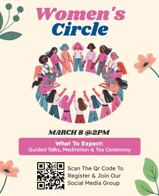 Women's Empowerment Circle Event Flyer Template