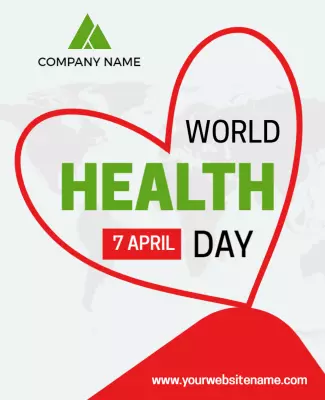World Health Day Celebration Flyer Template