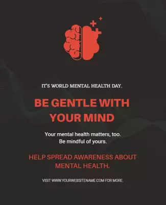 World Mental Health Awareness Campaign Flyer Template