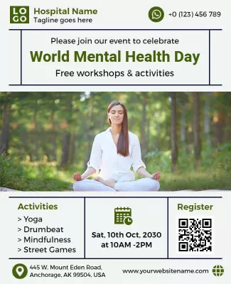 World Mental Health Day Event Flyer Template