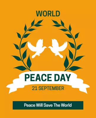 World Peace Day Celebration Flyer Template