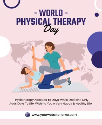 World Physical Therapy Day Celebration Poster Template