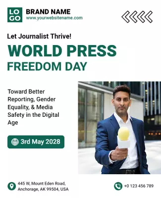 World Press Freedom Day Event Flyer Template