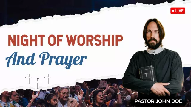 Worship Prayer Gathering Community Events YouTube Thumbnail Template
