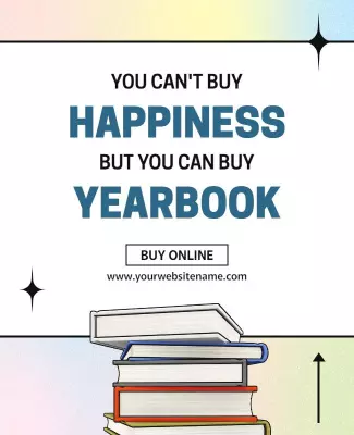 Yearbook Purchase Promotion Flyer Template