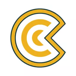 Yellow and White Circular C Letter Design Logo Template