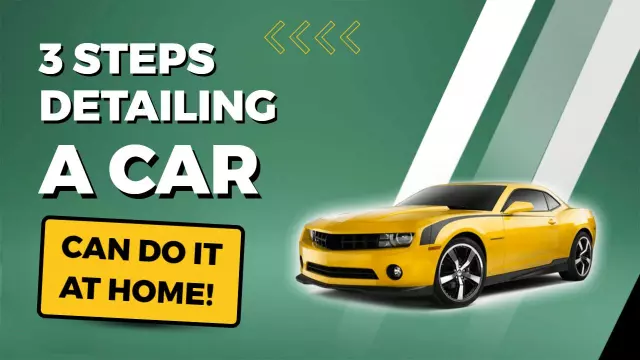 Yellow Sport Car Detailing at Home YouTube Thumbnail Template