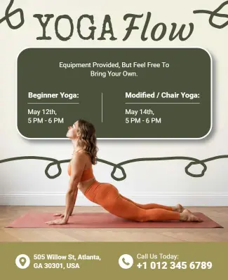 Yoga Flow Promotion Flyer Template