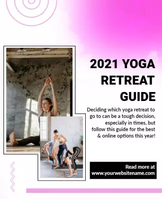 Yoga Retreat Guide Flyer Template