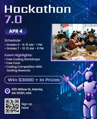 Youth Coding Hackathon Event Flyer Template