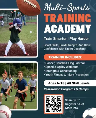 Youth Multi-Sports Training Academy Flyer Template
