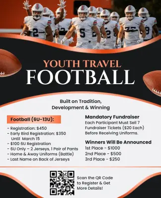 Youth Travel Football Program Flyer Template